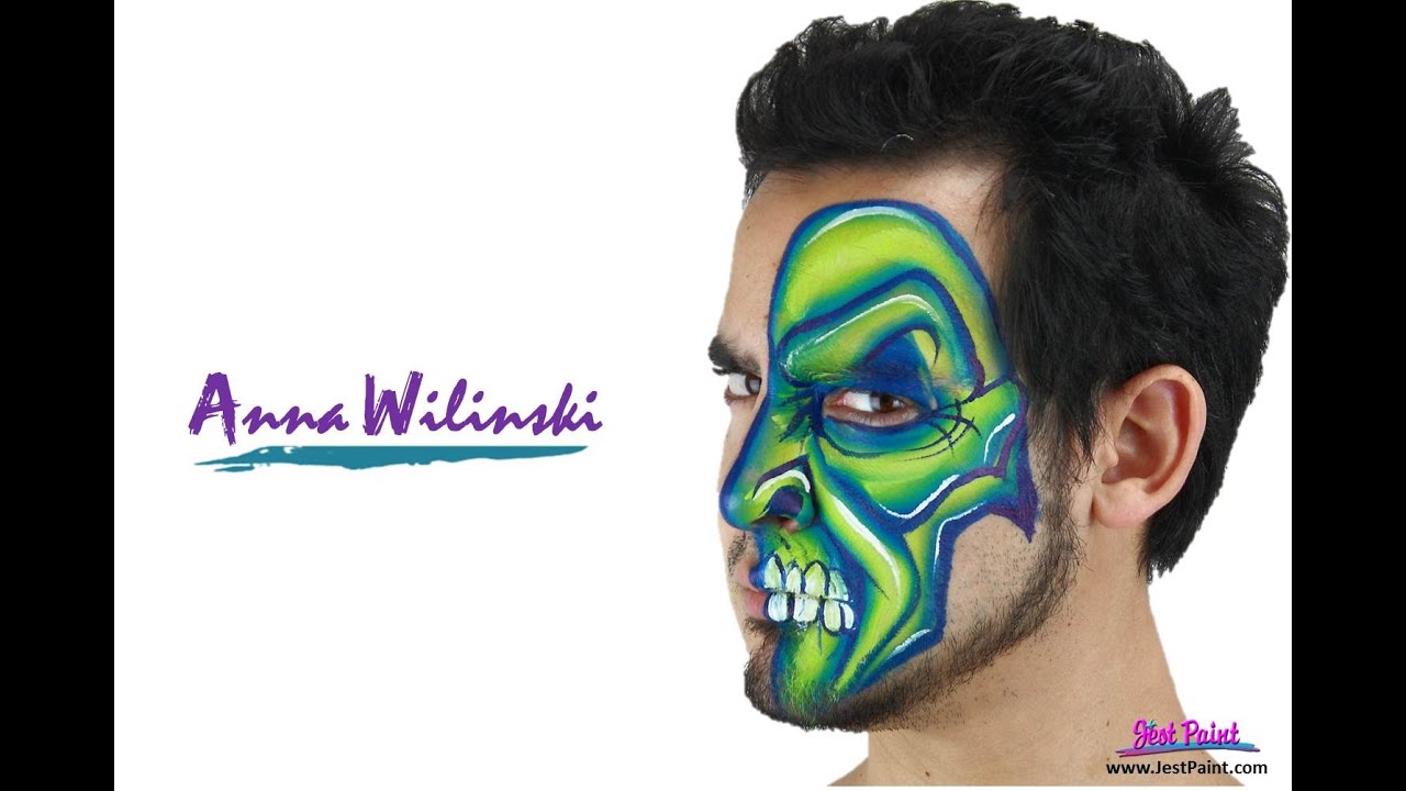Face Painting Monster Tutorial Step by Step