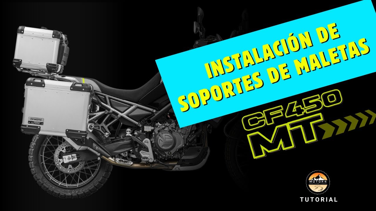 ¿Cómo instalar los soportes de maletas en la CFMoto 450MT?