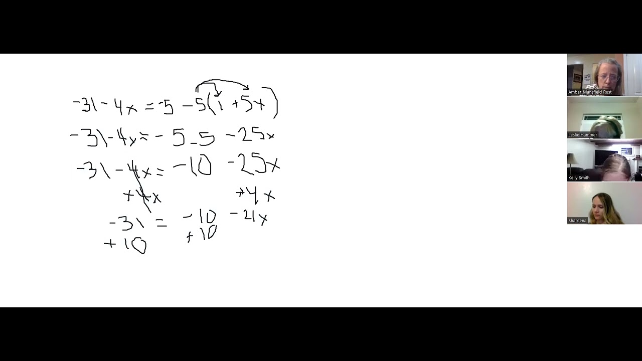 Equations: Variable on Both Sides
