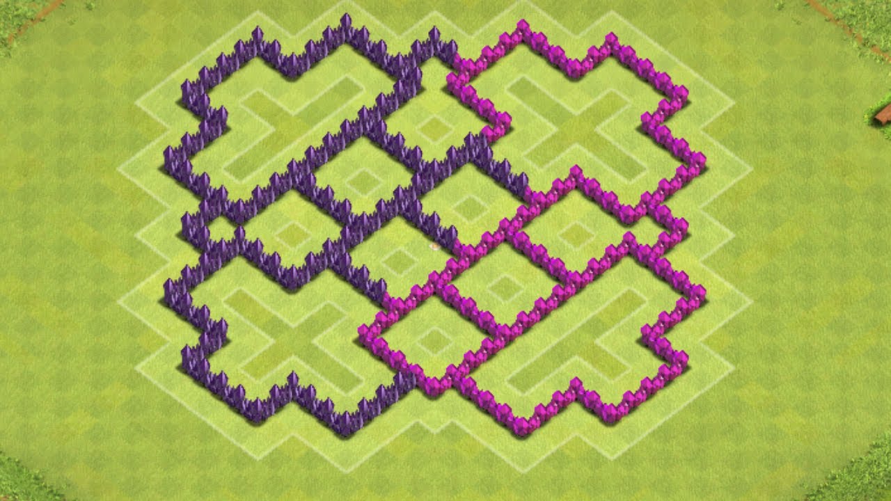 Clash of clans - Ultimate Town Hall 7 Farming base ( th7 ) !! (the ring v2 ) Speed Build 2014 !