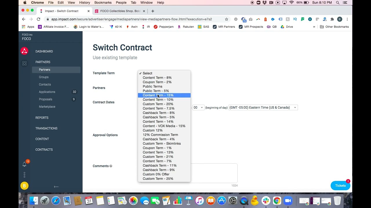 How to Extend a New Commission Rate in Impact Radius