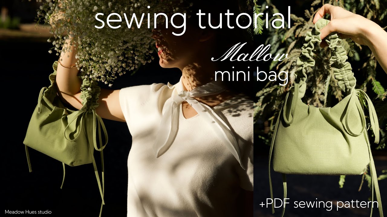 Sew the Cutest Mini Bag (It actually fits everything!)+adjustable handles/pdf sewing pattern