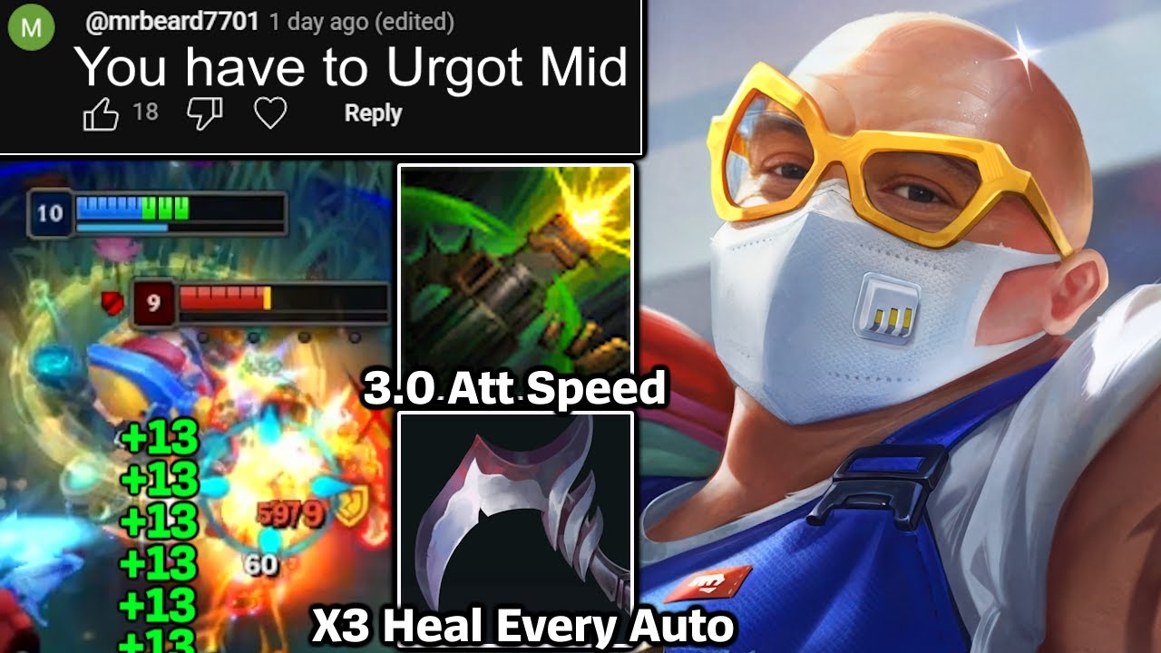 TRIPLE CULL URGOT SECRET SUSTAIN TECH | Vayne Top, Zed Jungle, Mel Top | Viewer Picks to Challenger