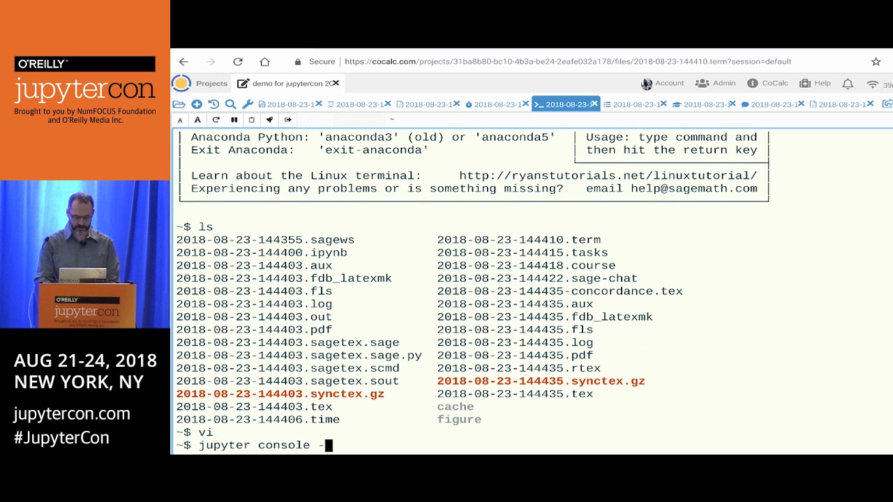 Real-time collaboration with Jupyter notebooks using CoCalc- William Stein (SageMath, Inc)