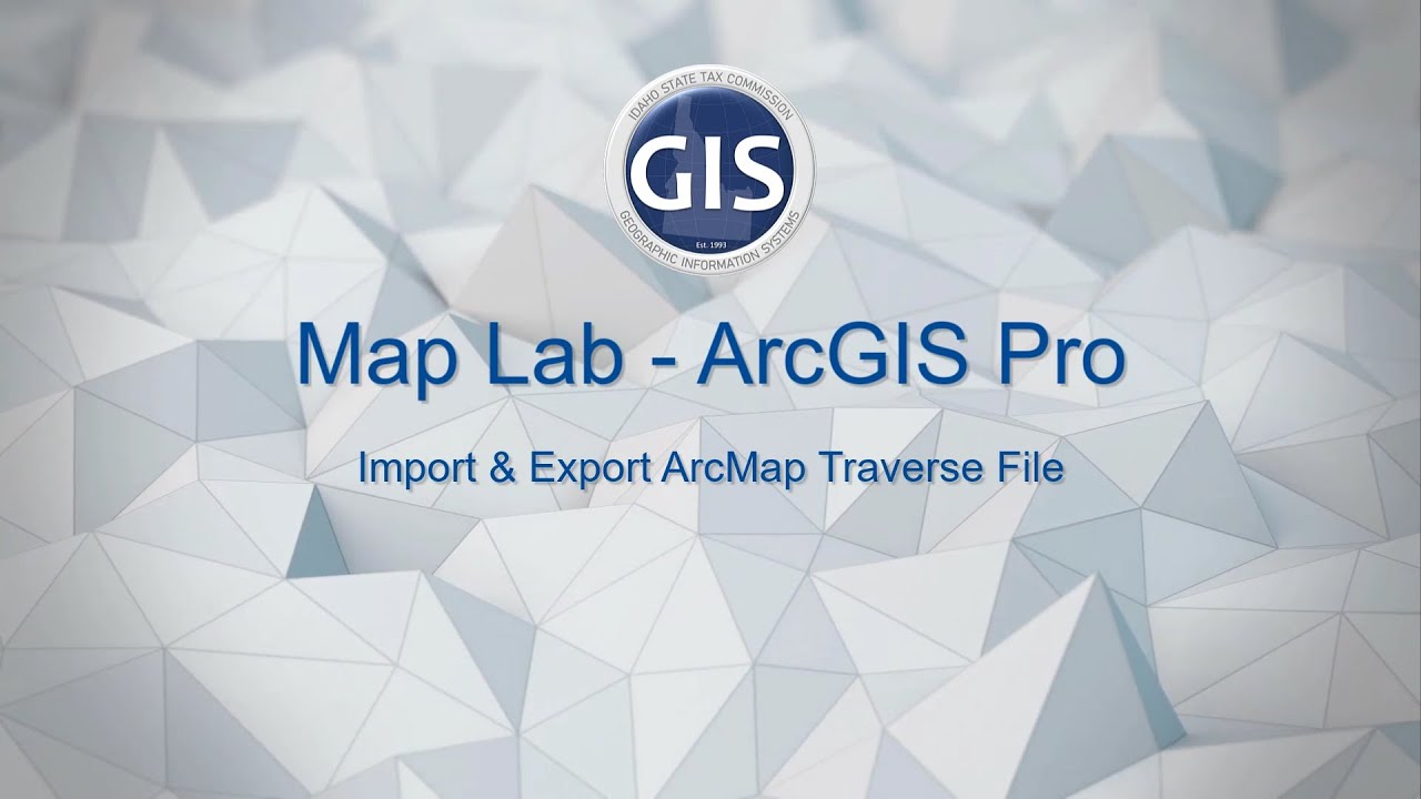 ArcGIS Pro - Import Export ArcMap Traverse File