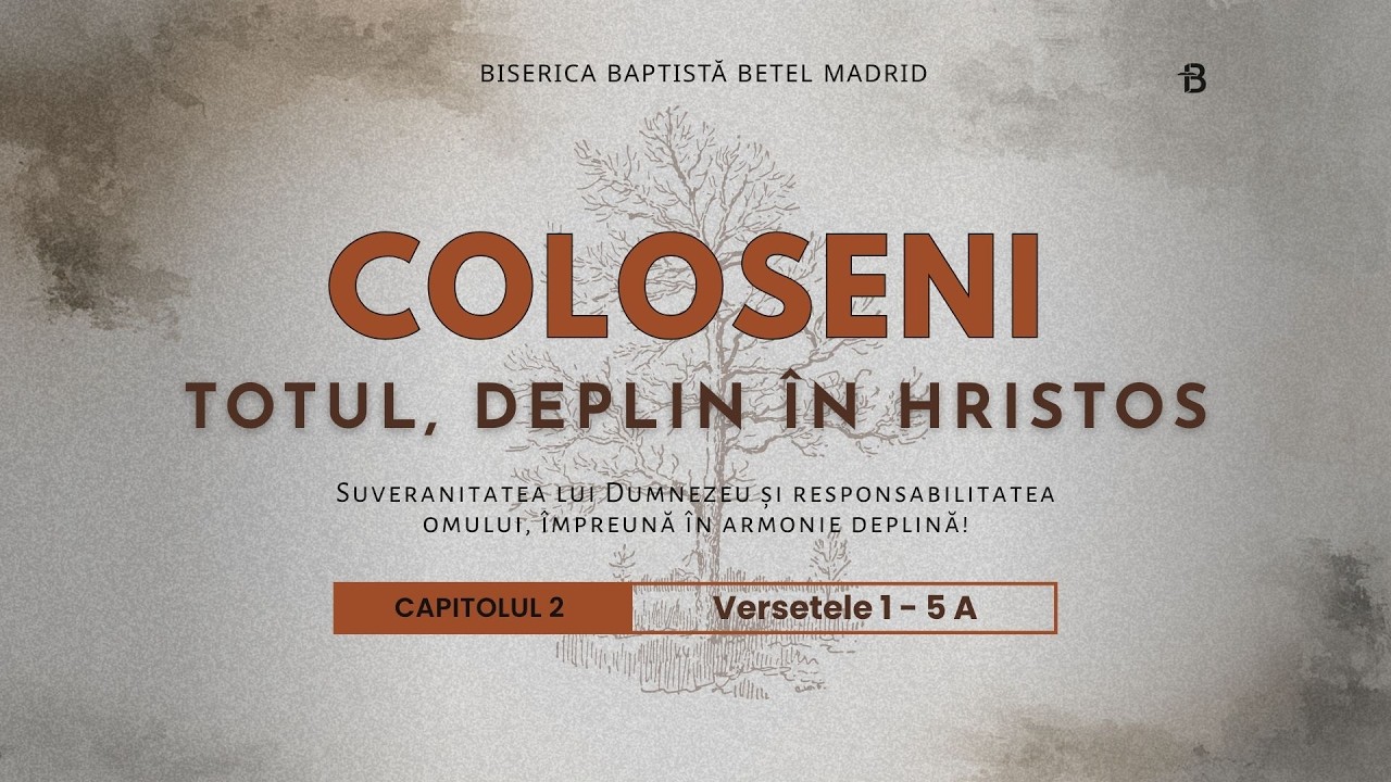 Călin Morar - Beneficiile cunoașterii lui Cristos (1) / Biserica Baptistă Betel / 01-03-2026 AM