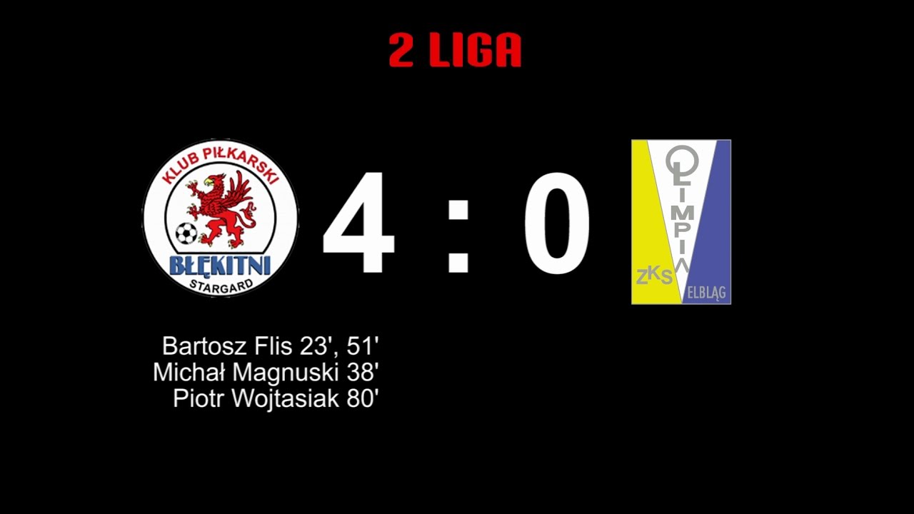 Błękitni Stargard Szczeciński 4-0 Olimpia Elbląg
