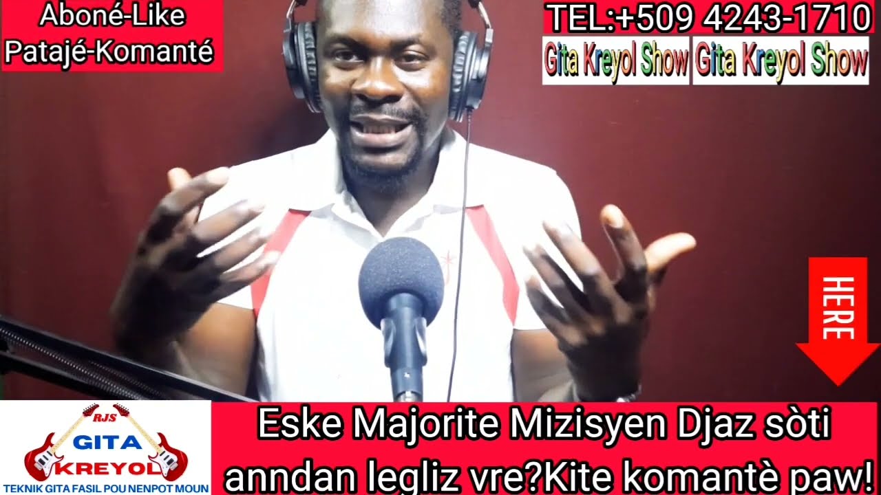 ESKE MAJORITE MIZISYEN DJAZ YO SOTI ANNDAN LEGLIZ VRE?