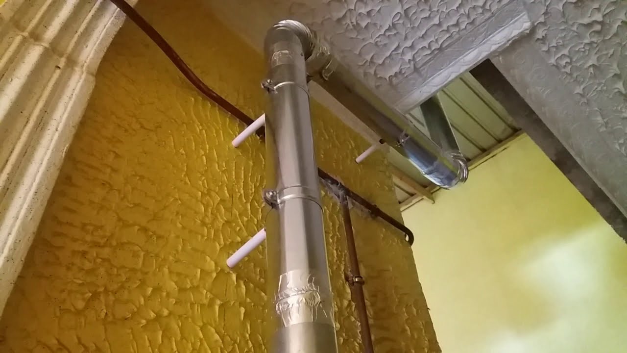 طريقة جديدة لتركيب مدفأة الغاز الطبيعي /nouvelle installation de chauffage a gaz naturel
