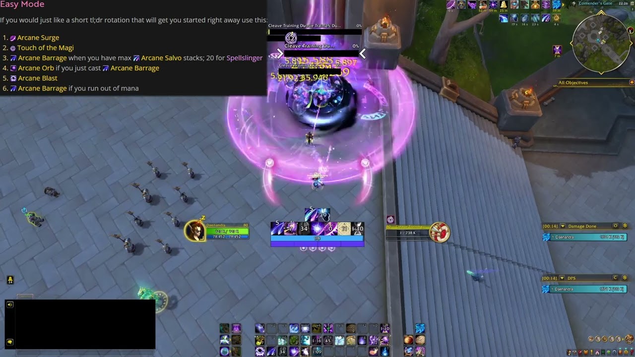 Arcane Mage AOE M+ Rotation for Beginners (30 seconds of less)  Midnight Pre Patch