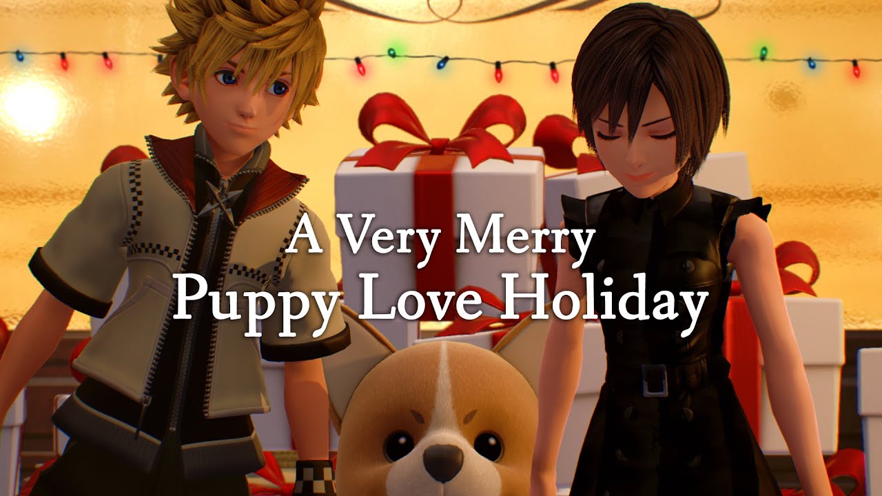 A Very Merry Puppy Love Holiday (Kingdom Hearts Data Greeting)