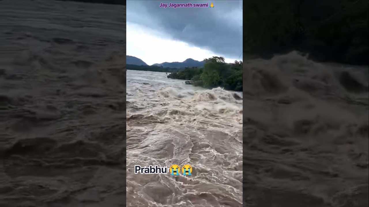 He Prabhu 😭😭 #save #jayjagannath #viral #flood #prabhu #lord  #shorts