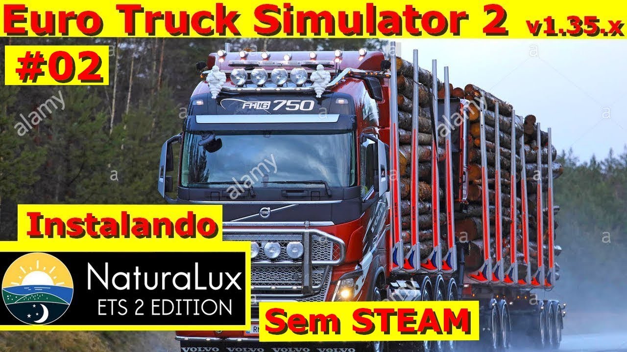 Tutorial Como usar o MOD NaturaLux no ETS2 v1.35.x
