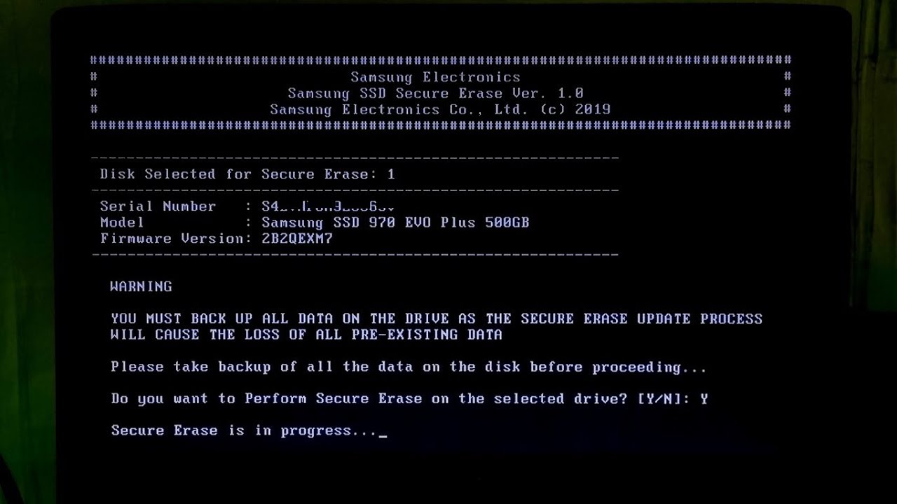 How to Securely Erase an SSD, Samsung EVO PRO Plus NVMe M 2 SSD Secure Erase Windows 10
