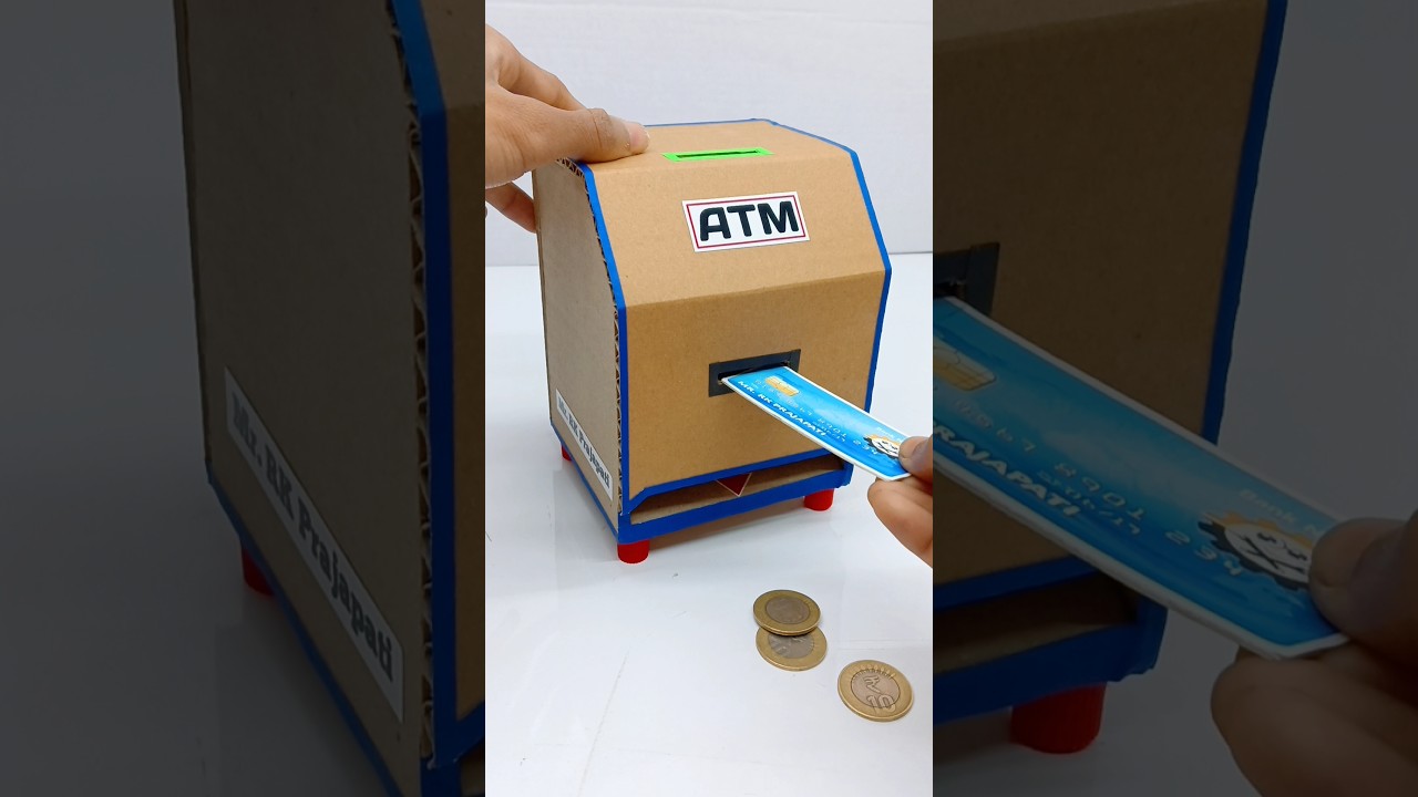 Mini ATM Machine कैसे बनाएं || How to Make Personal ATM Machine From Cardboard #shorts #viral