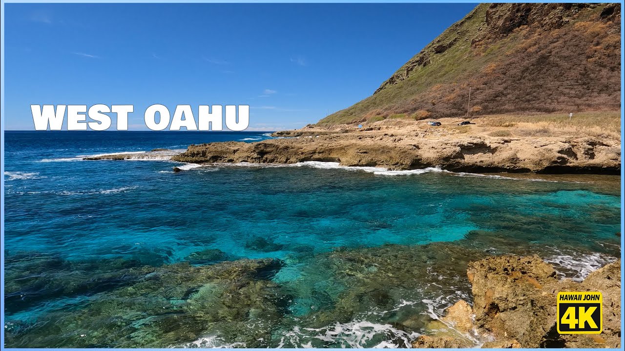 The Wild West Side of Oahu 🌈 Drive from Kapolei to Kaena Point ⛱️ 4K