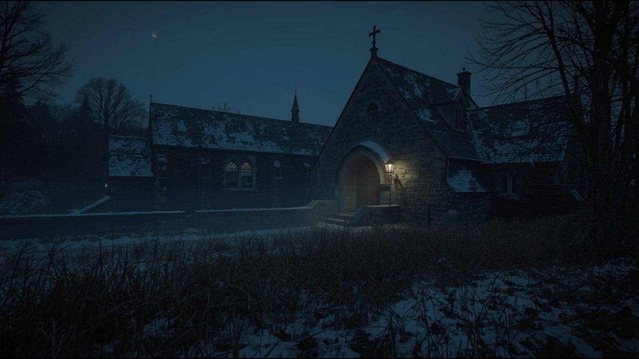 Silent Winter Castle Grounds ❄️ Dark Academia Ambience for Study & Sleep
