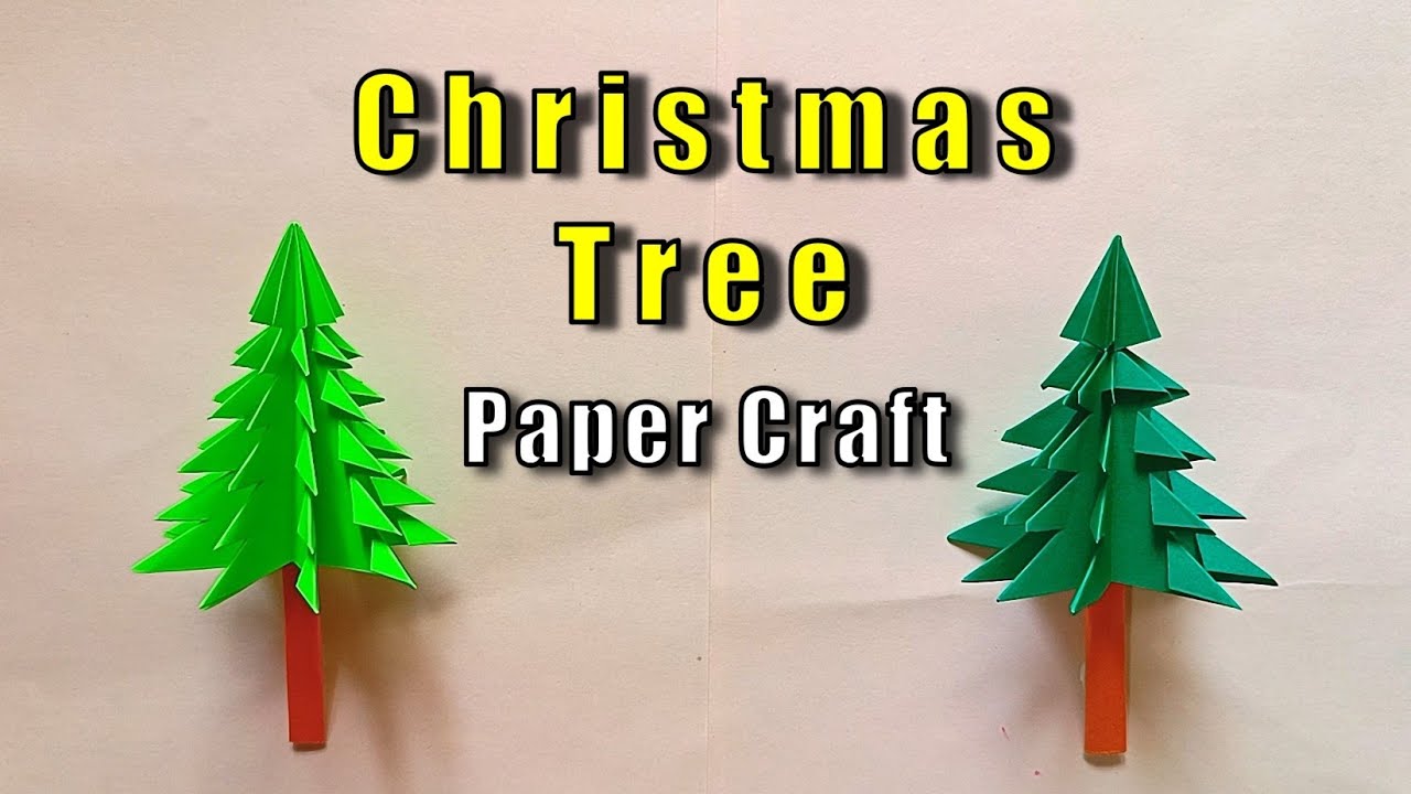 Christmas Tree 🎄 Paper DIY Tutorial | Easy Paper Craft Making