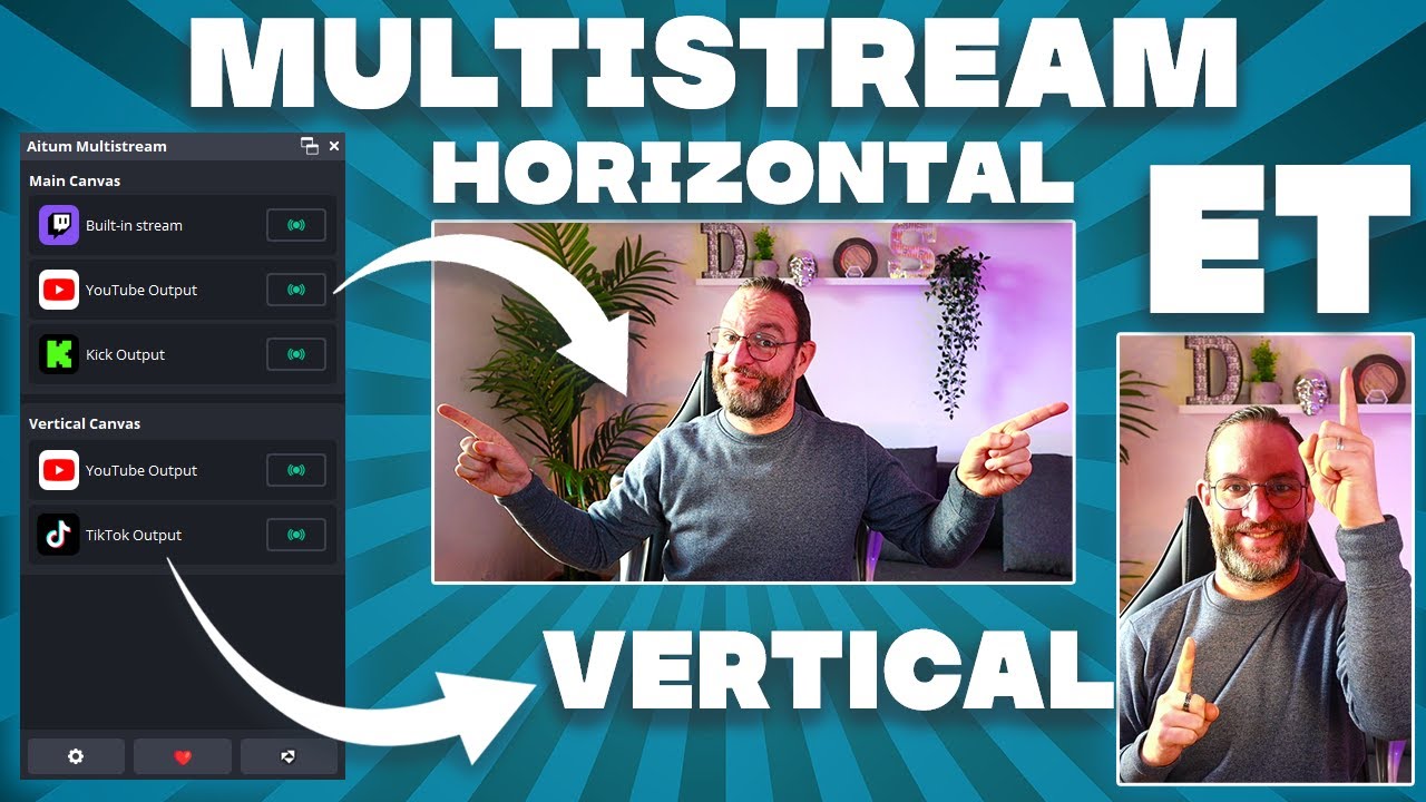 STREAMER sur PLUSIEURS PLATEFORMES en horizontal ET vertical EN MÊME TEMPS