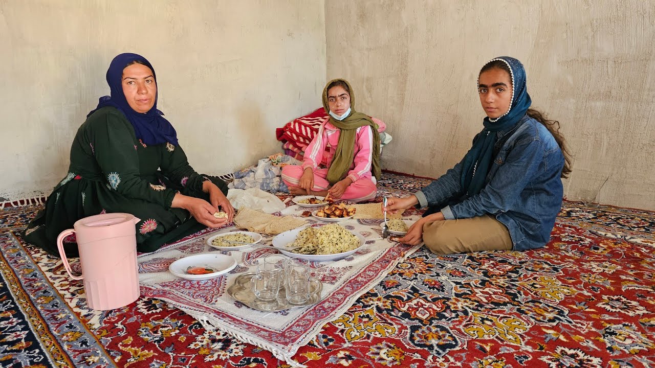 A happy day with Taban and his daughter, from operator assistance to cooking ❤🍲