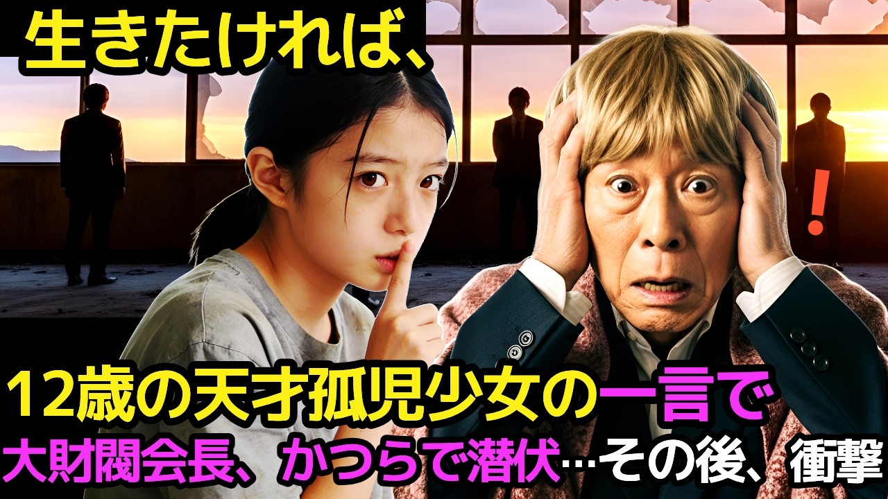 「生きたければ、かつらを被りなさい！」12歳の天才孤児の少女の叫びに、大財閥の会長が女性用かつらを被って身を隠した衝撃展開【感動する話】