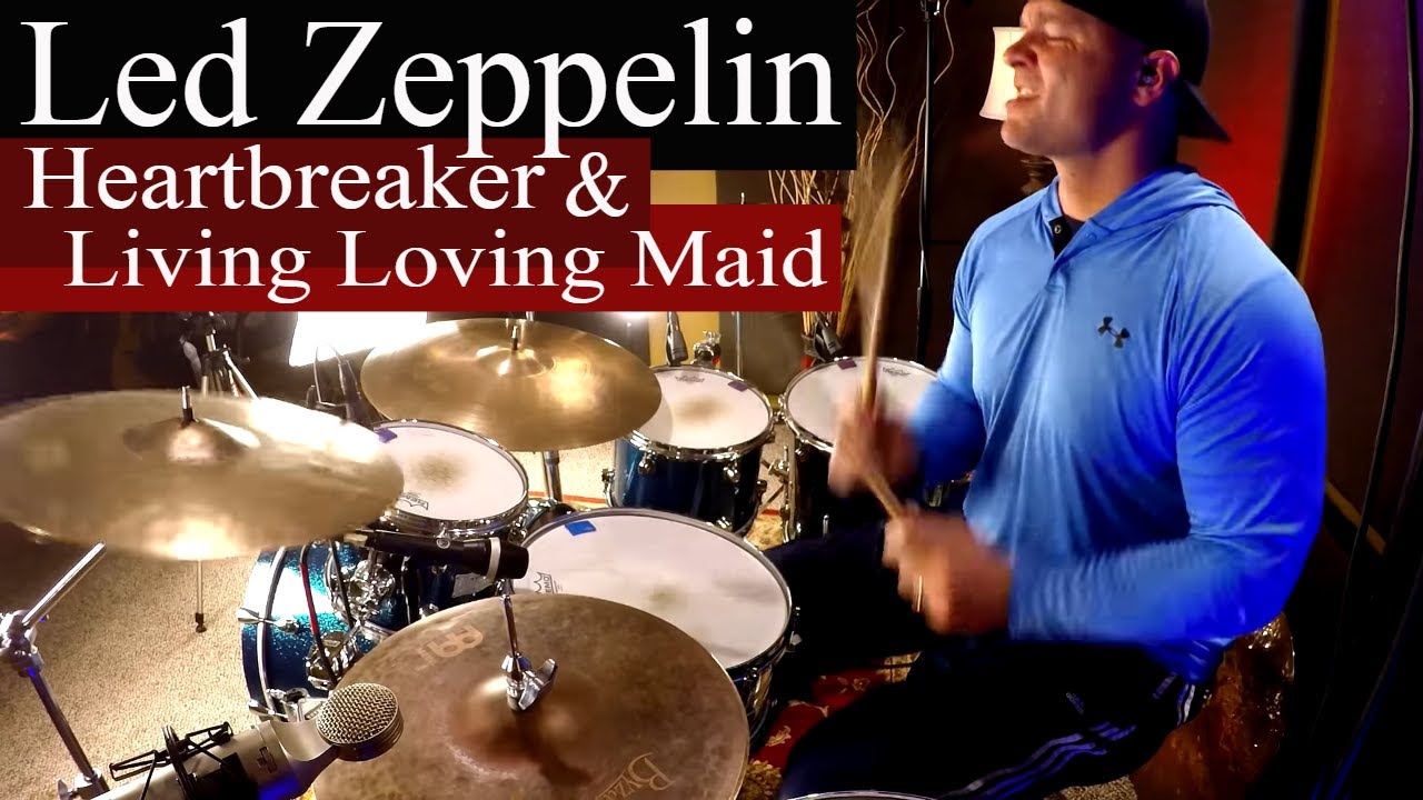 Led Zeppelin - Heartbreaker & Living Loving Maid - Drum Cover