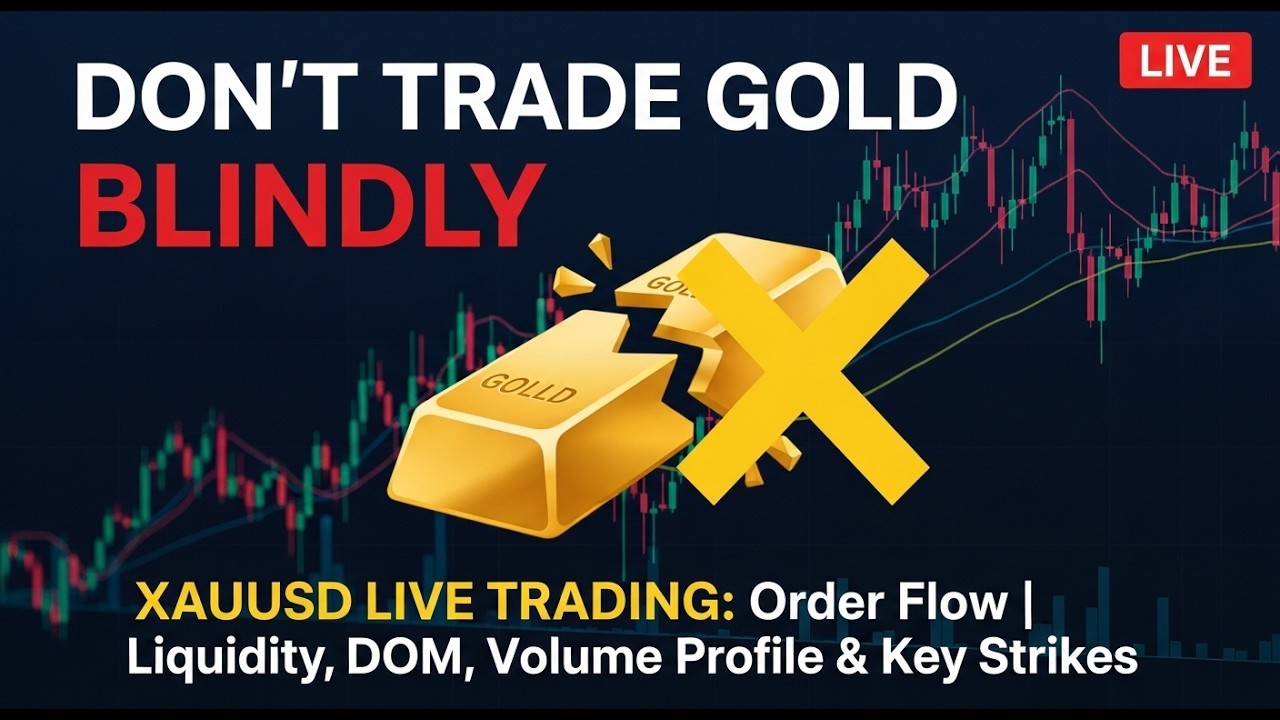 XAUUSD LIVE TRADING: Order Flow | Liquidity, DOM, Volume Profile & Key Strike Zones #xauusdlivetradi