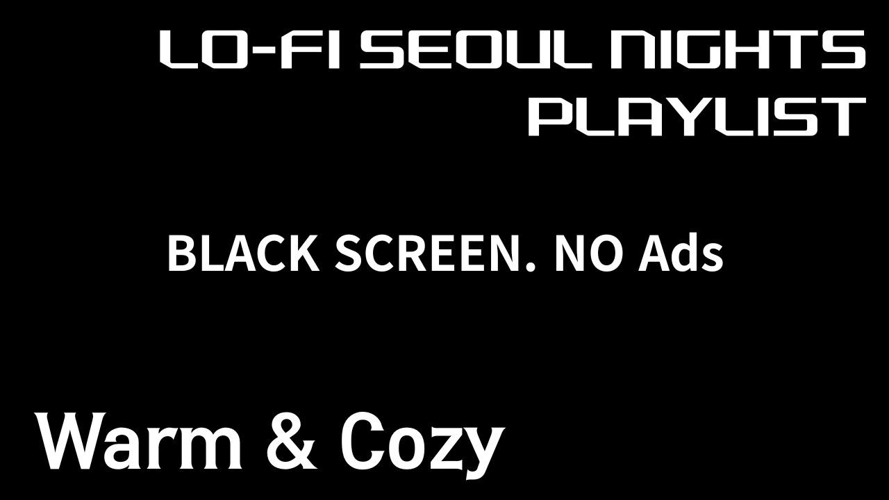 [검은배경] 심야 로파이 믹스 | 깊은 집중·공부·휴식을 위한 감성 비트 78곡 | 한국 로파이 플레이리스트 2025
