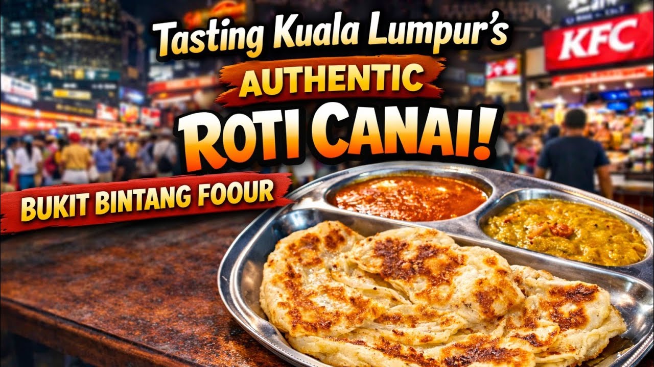 Tasting Kuala Lumpur's Authentic Roti Canai! Bukit Bintang Food Tour | Restoran Al Sarifa