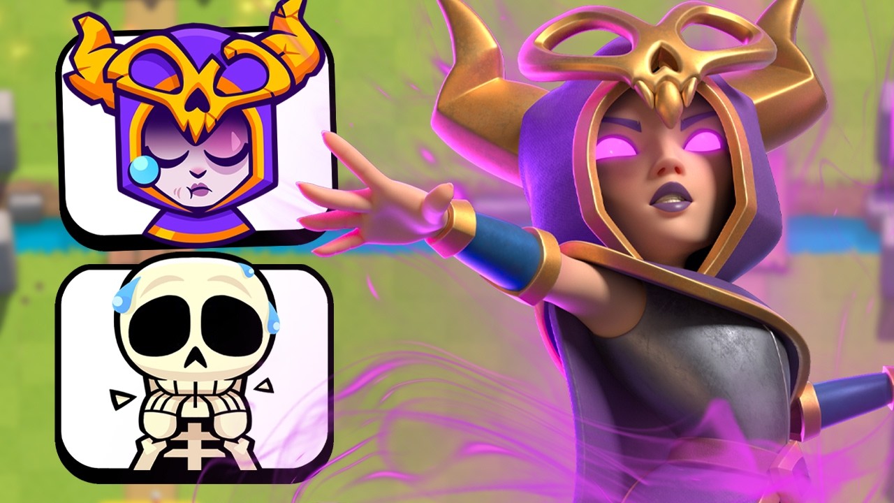 Every skeleton heals the Evo Witch