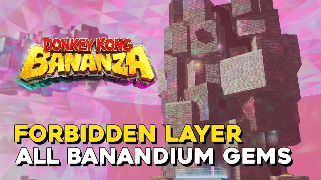 Donkey Kong Bananza Forbidden Layer All Banandium Gem Locations