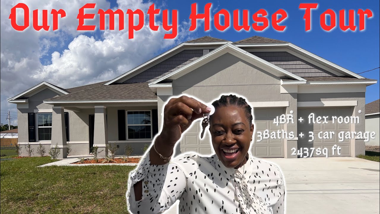 EMPTY HOUSE TOUR & CLOSING DAY MARCH 2022 | PORT ST LUCIE | NEW CONSTRUCTION HOME | NEW BUILD