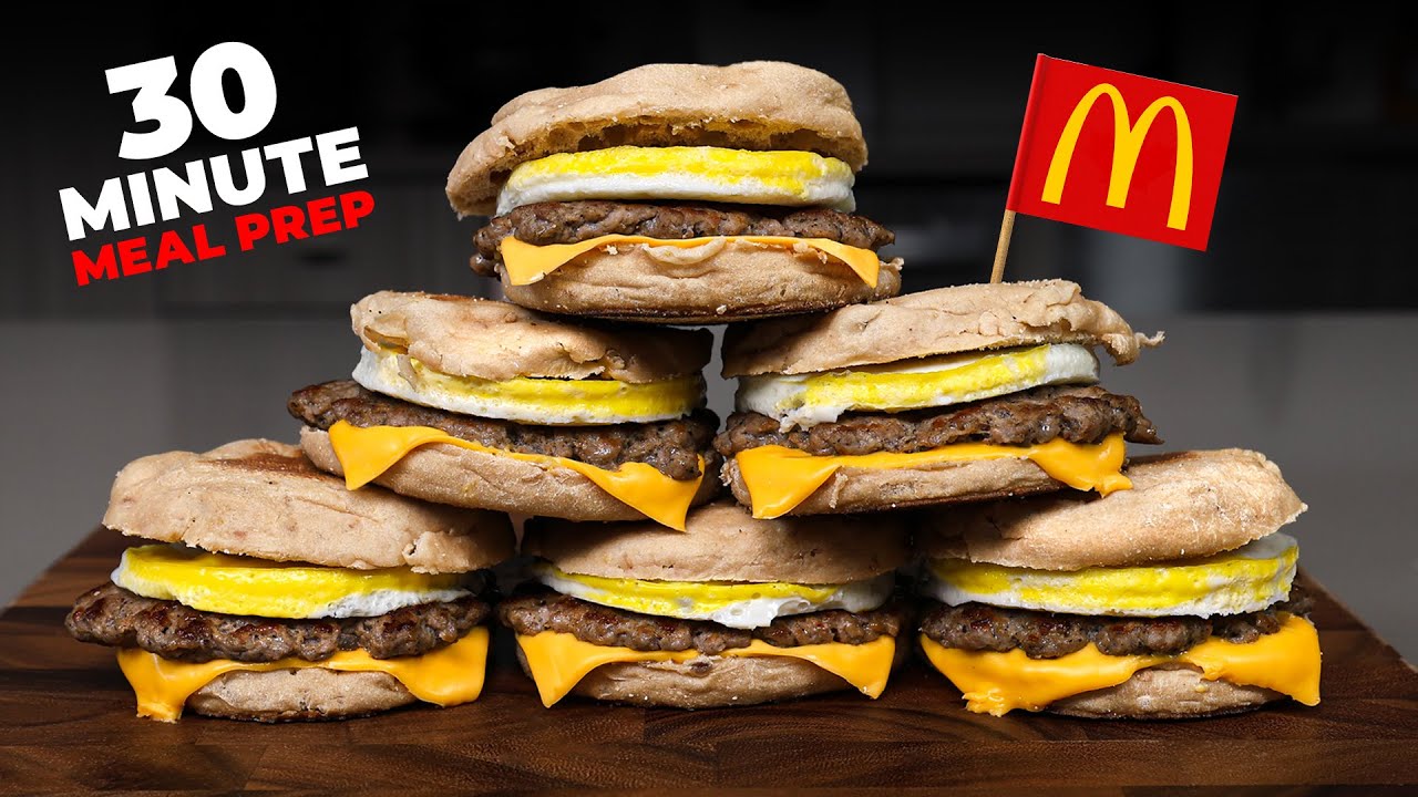 High Protein Sausage McMuffins for the Freezer