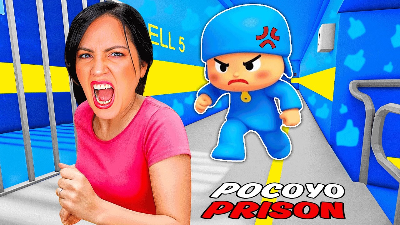Tengo que Escapar de la PRISIÓN 🔐 de POCOYO en Roblox 😨 Sandra Cires Play