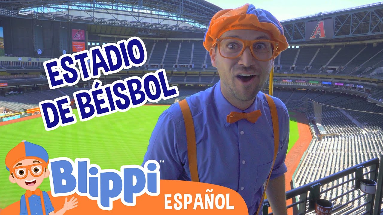 Blippi explora un estadio de béisbol