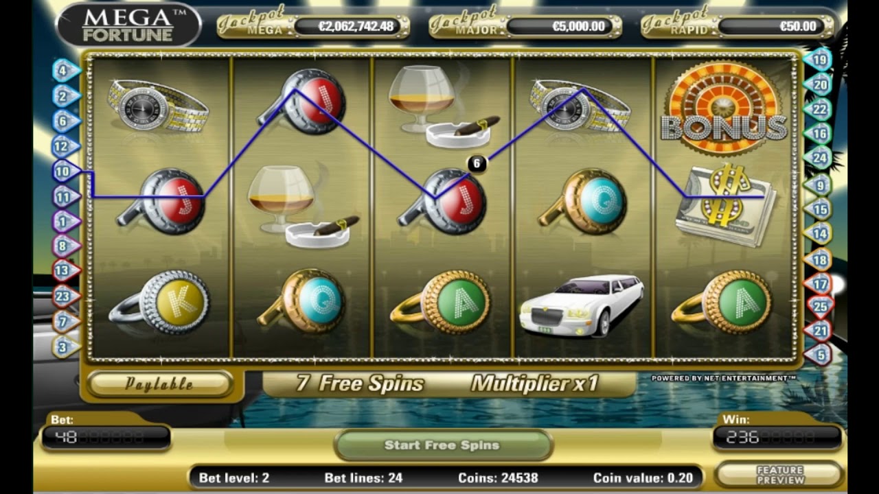 Mega Fortune Slot Free Spins