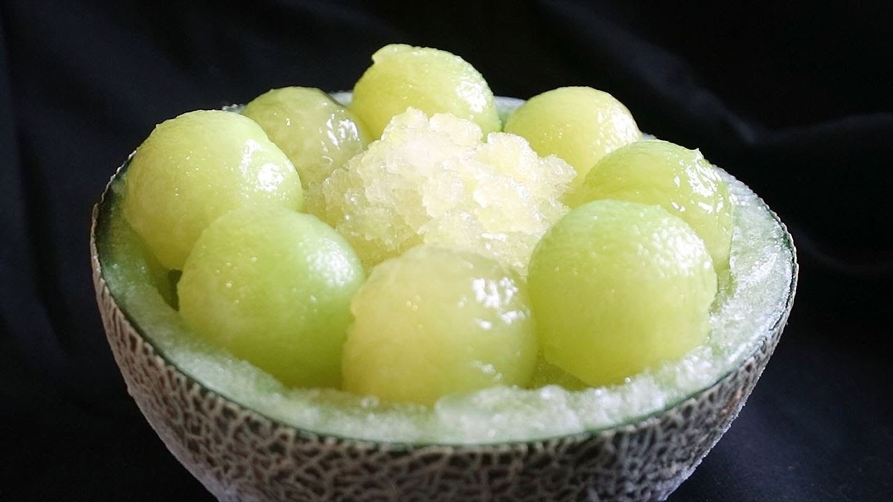 まるごとメロンかき氷の作り方・簡単レシピ Shaved ice of Melon Recipes｜Coris cooking