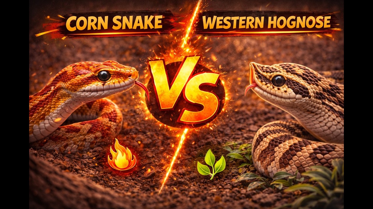 Corn Snake vs Hognose Snake | Beginner Snake Showdown!