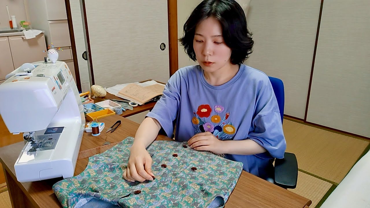また地味な生地で昭和の服を再現したら、今度はカッコいいのできた
