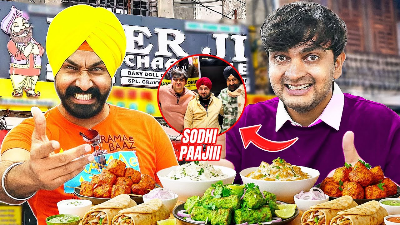 Trying Veer Ji Malai Chaap Full Menu with Sodhi Paaji