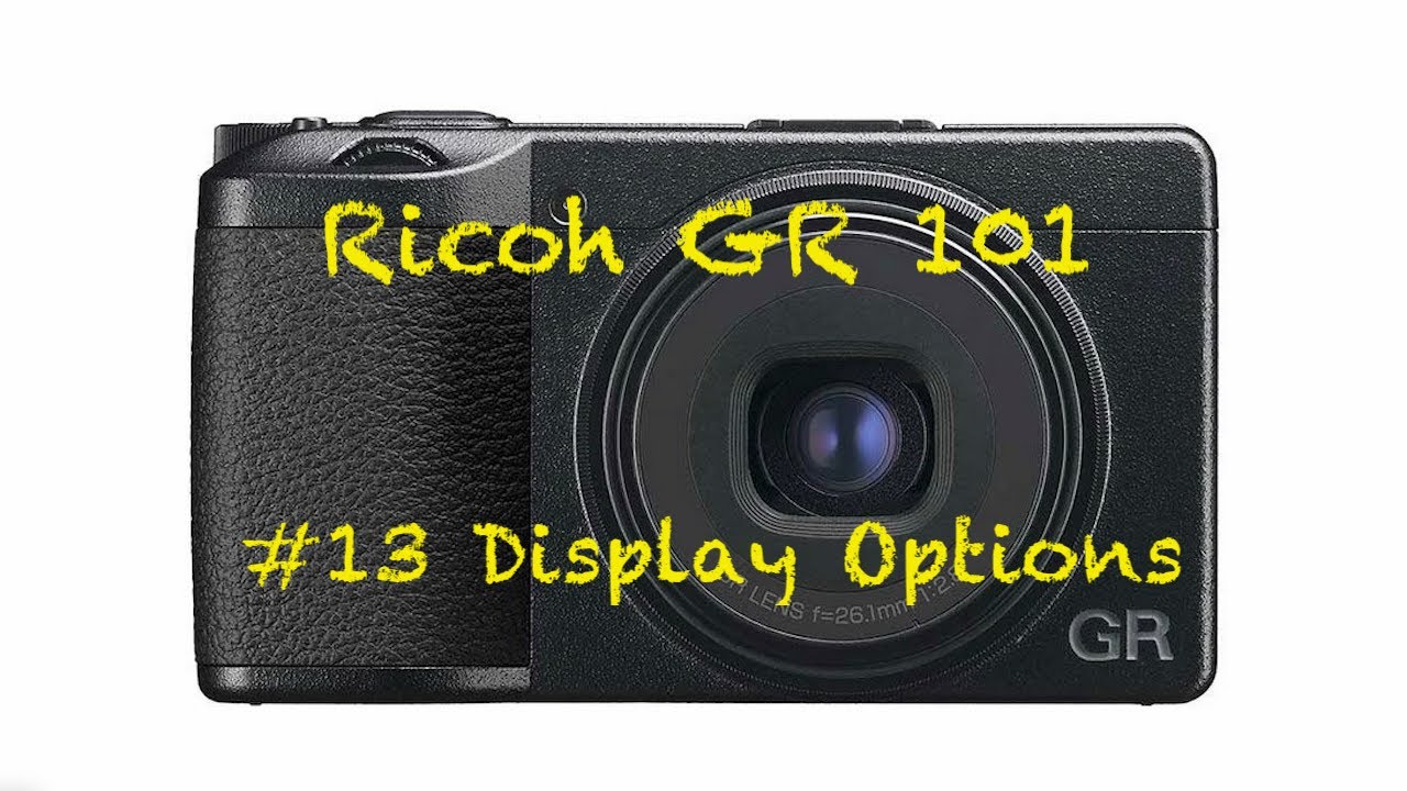 Ricoh GR 101 #13 - Display Options