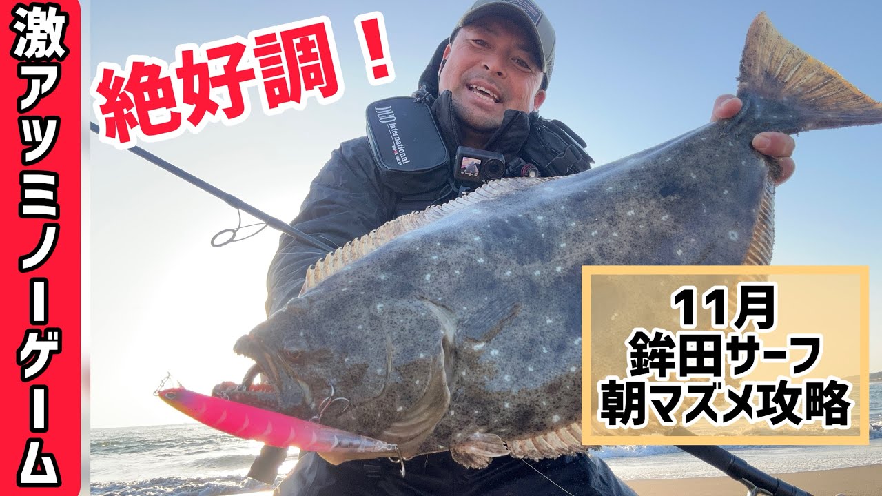 《絶好調》11月の鹿島灘良型ヒラメ‼️ミノーで釣る‼️