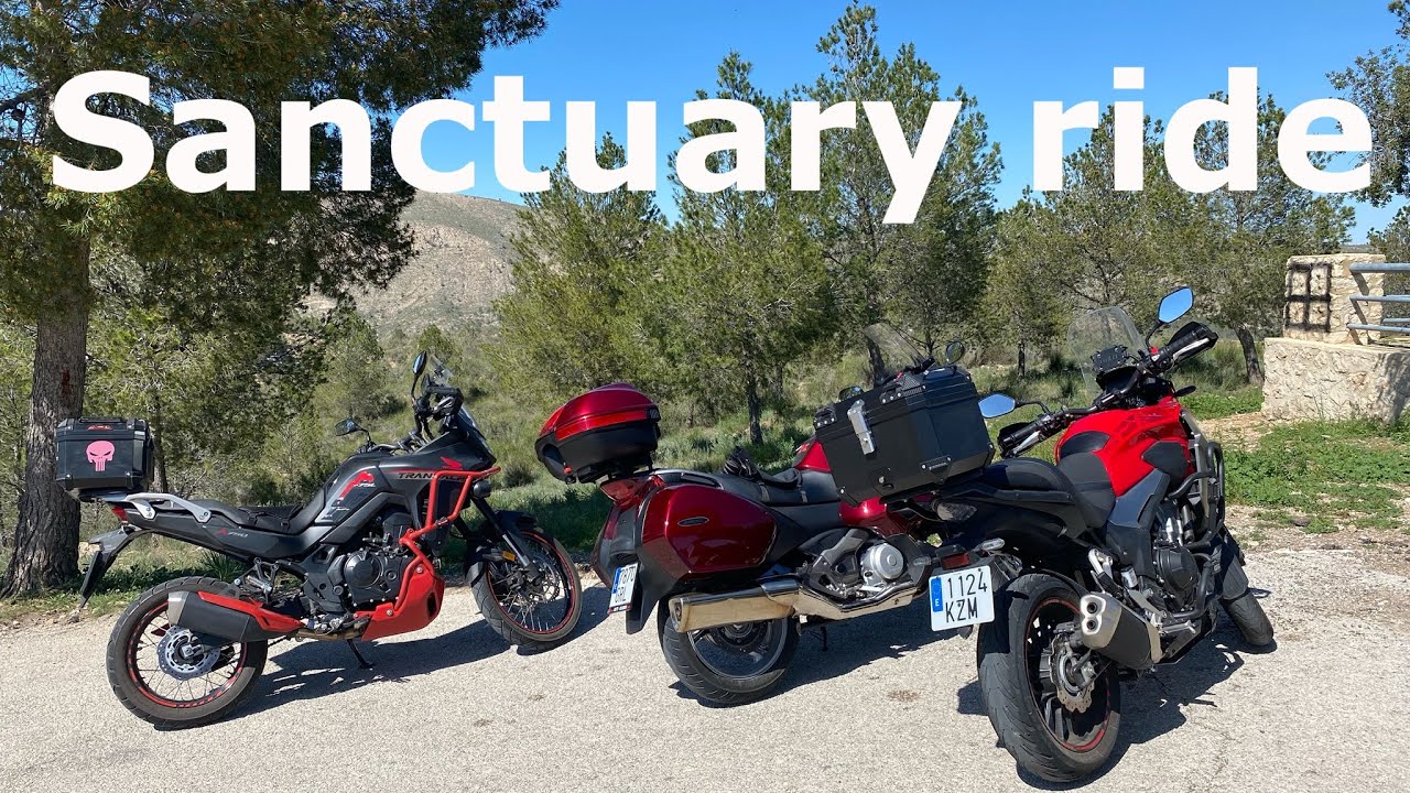 Spain motorcycle trip to a Sanctuary Honda Deauville 700