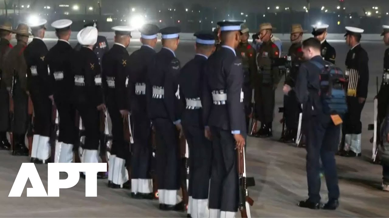 Putin Arrives in India: Watch Grand Preparations at Airport Minutes Before He Touches Down | APT