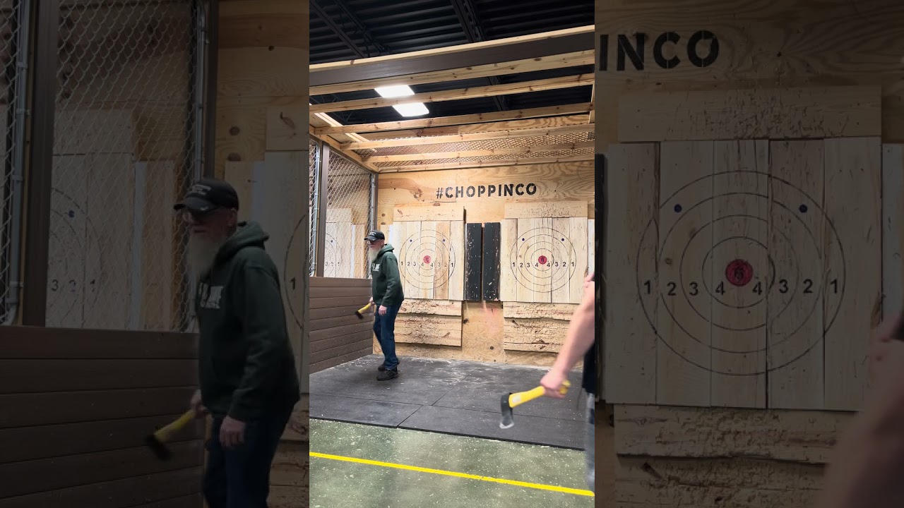 Axe throwing with Kurt/Dad