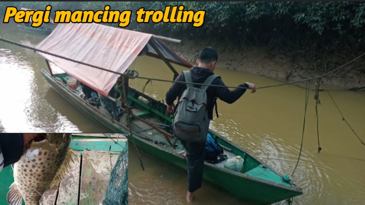 Mancing trolling mendapat Sambaran ikan kerapu@Meranti fishing