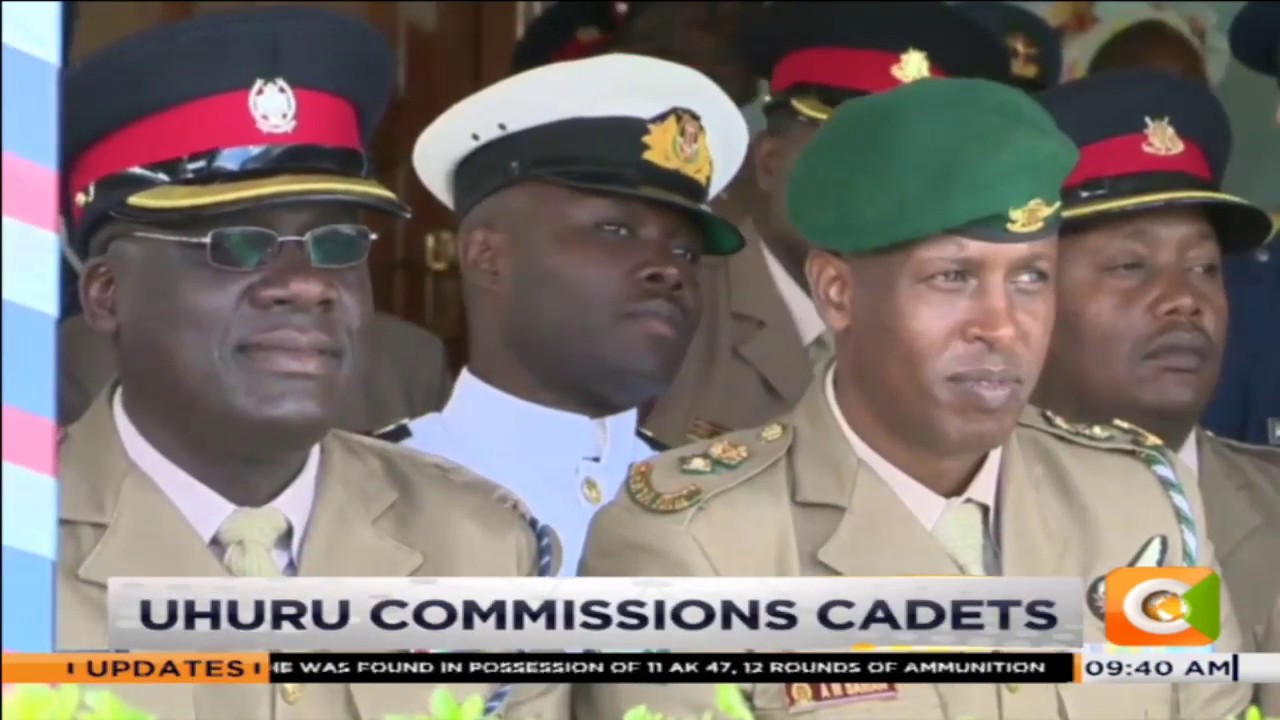 President Kenyatta commissions cadets from Lanet Military Academy