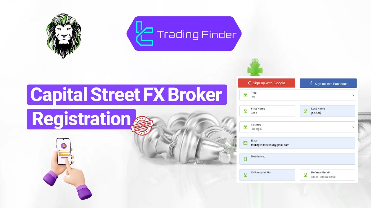 🌍💰Capital Street FX Registration - Country, email, and Phone [4 Steps] 2025 [TradingFinder]