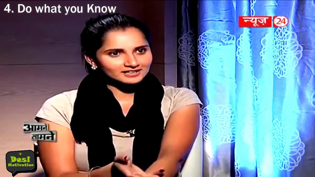 Sania Mirza 7 Rules of Success Inspirational Speech Hindi | Motivational Interview