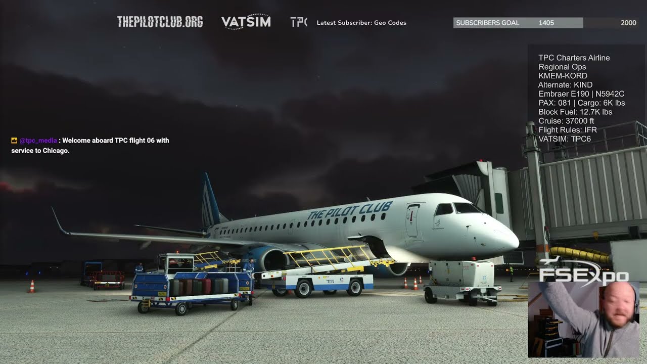 Chicago Arrival | Embraer E190 | TPC Charters Airline - Regional Ops | VATSIM | MSFS2020